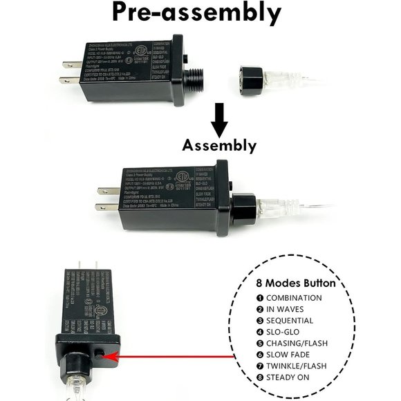 300LEDChristmas String Lights Outdoor, Waterproof  Christmas Decorations - Picture 2 of 9